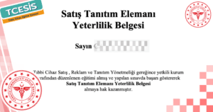 Satış ve Tanıtım Elemanı