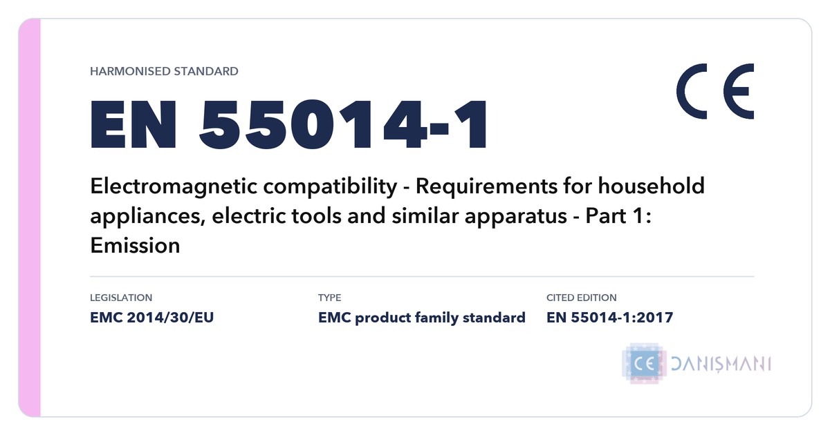 EN 55014-1 standardı