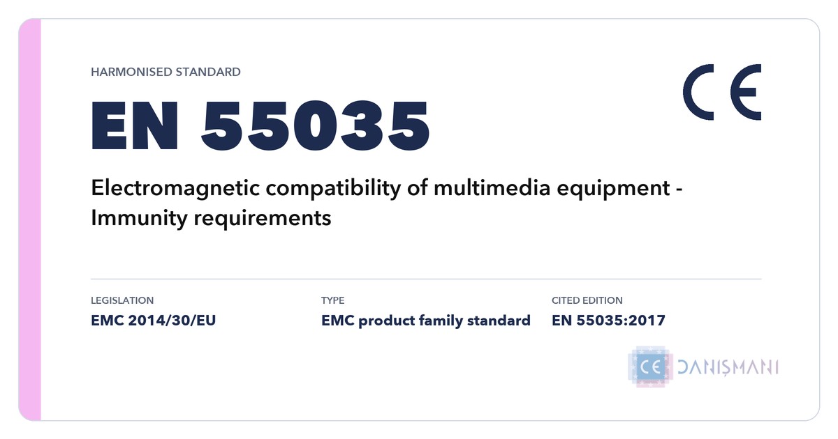EN 55035 harmonised standard
