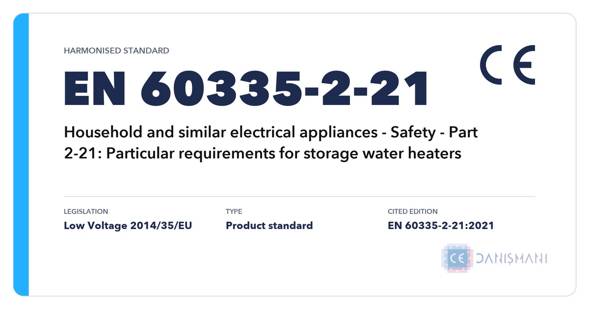 EN 60335-2-21 harmonised standard