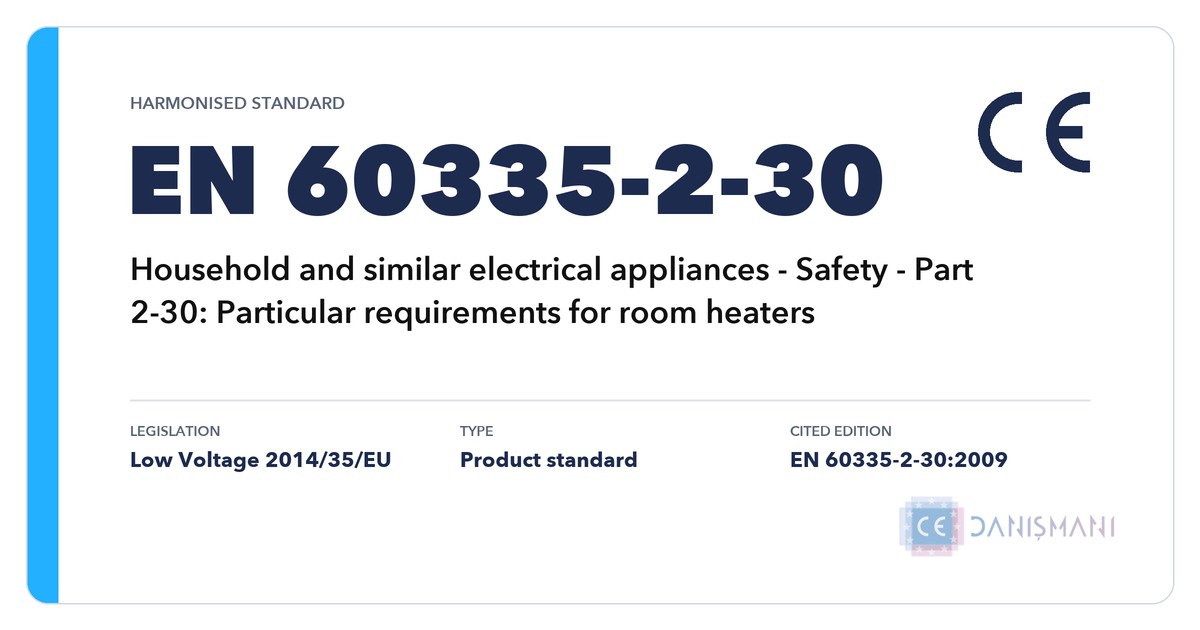 EN 60335-2-30 harmonised standard