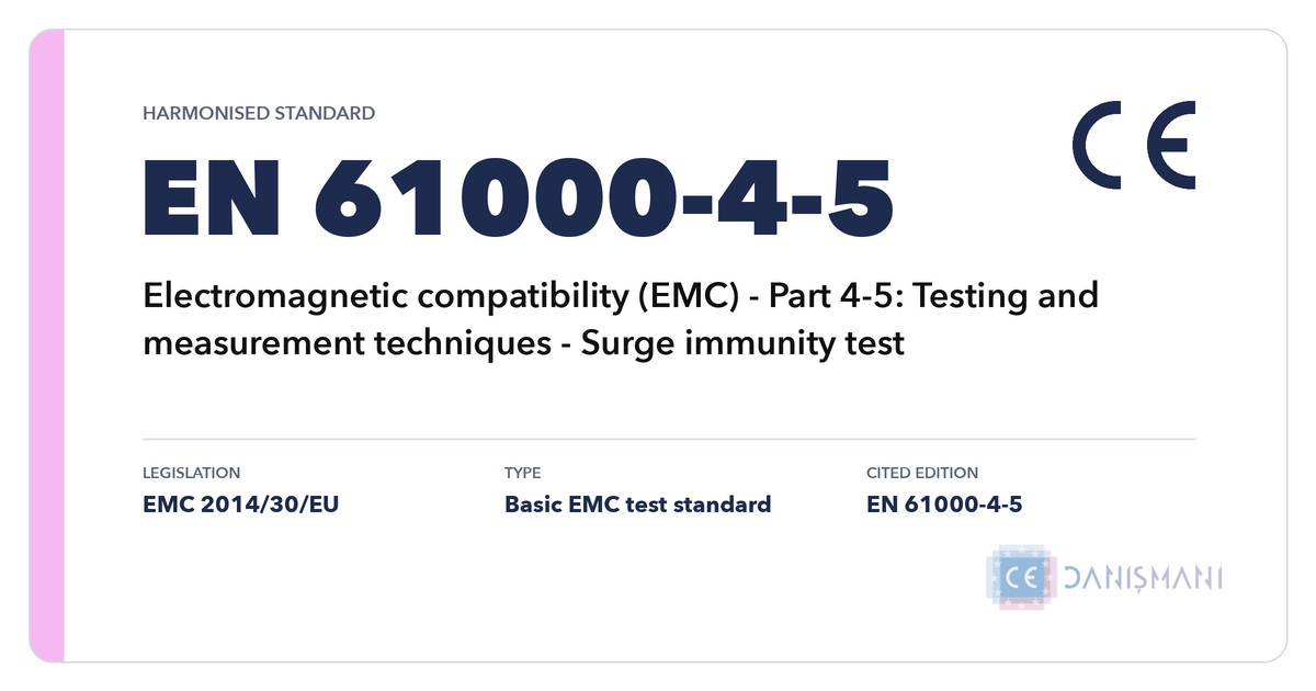 EN 61000-4-5 standardı
