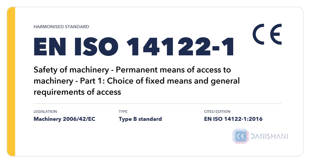 EN ISO 14122-1 standardı