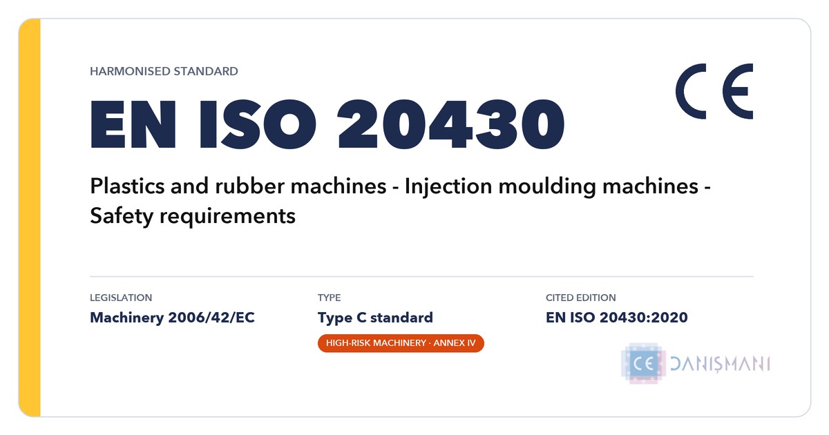 EN ISO 20430 harmonised standard