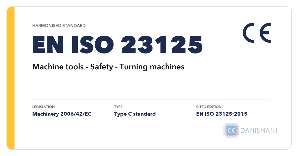 EN ISO 23125 standardı